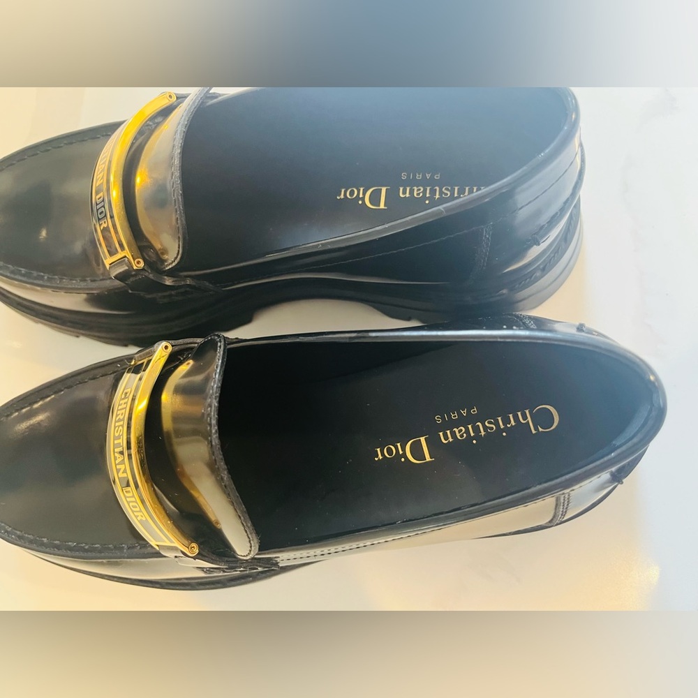 Authentic Christian Dior Code Black Platform Chun… - image 4